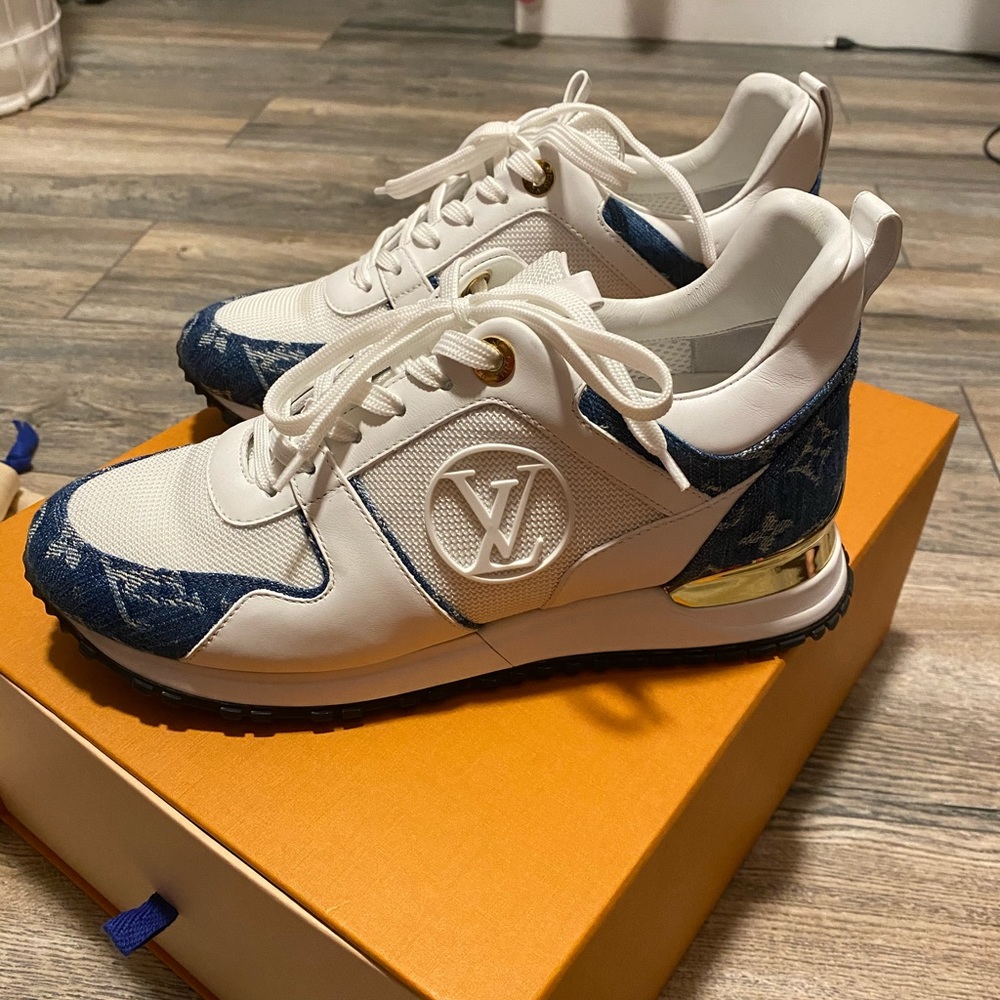 LV women’s Denim runway sneakers
